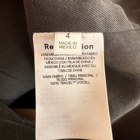 NWT Reformation Devin Twill Vest Size 4 - Picture 3 of 4